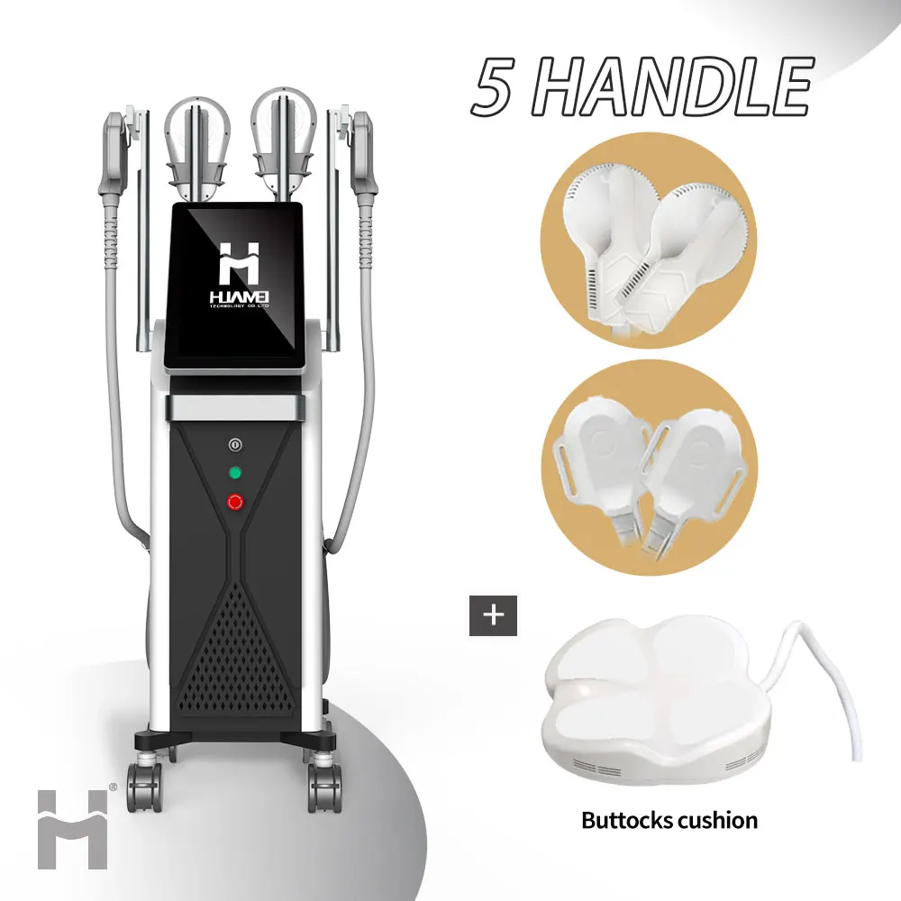 Hot Selling 4 Handles In 1 Fat Burning Muscle Ems Body Sculpting Machine Body Stimulator Hips Trainer Salon Exercise Equipment