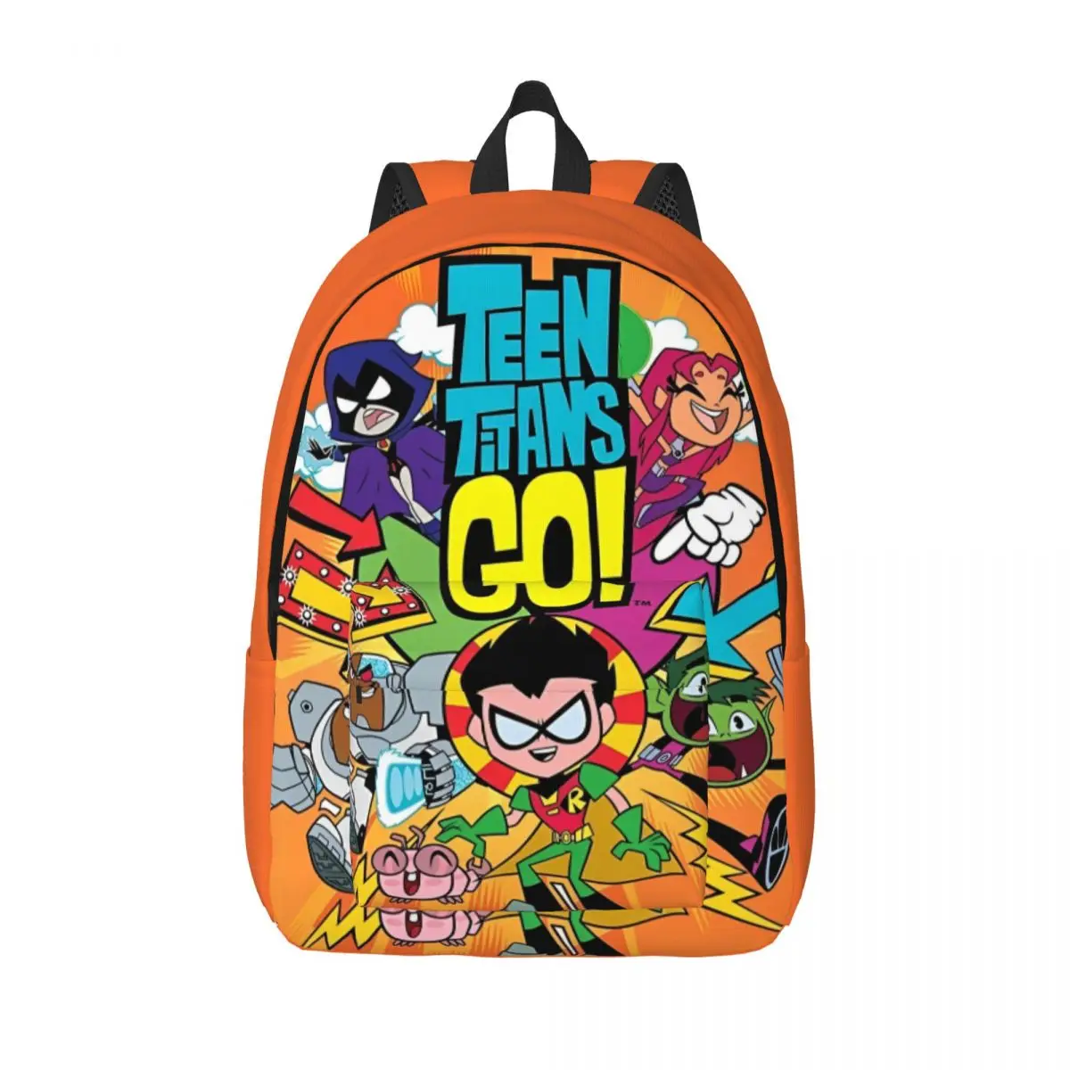 Teen Titans Go Family Backpack Elementary High College School Student Bookbag Men Women Canvas Daypack Hiking