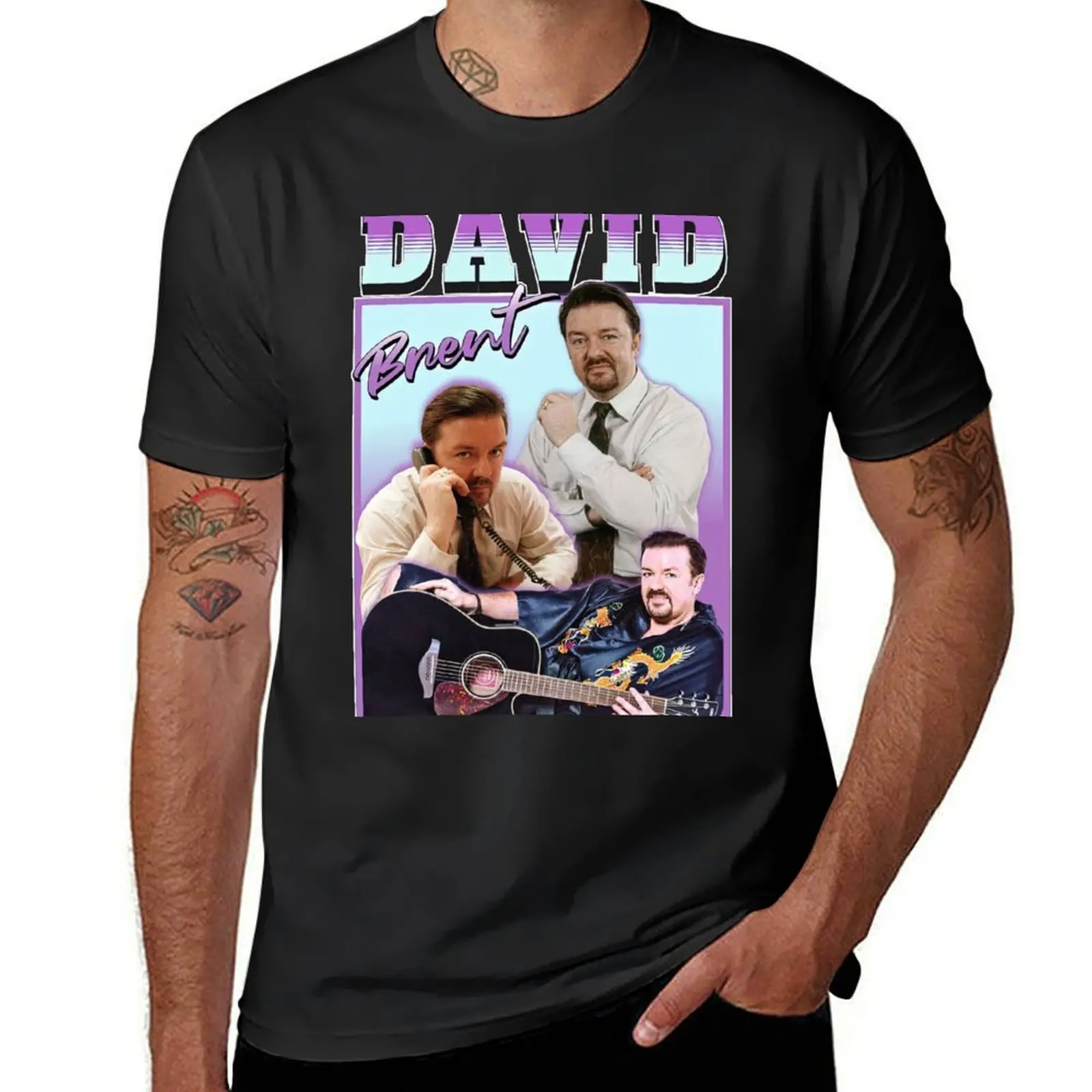 david-brent-homage T-Shirt oversized plus size tops cute tops t shirts for men cotton