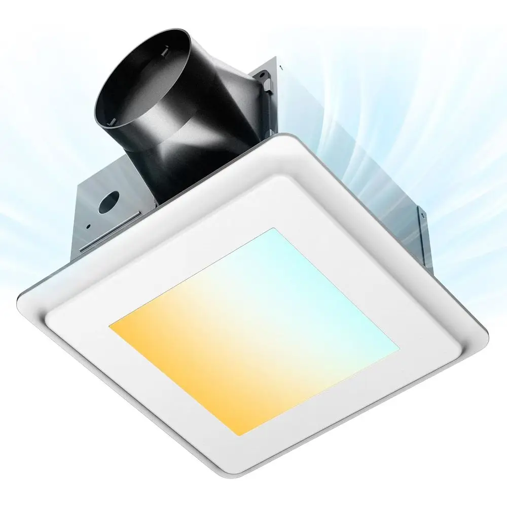 

110cm Ceiling Mounted Shower Vent Fan with Light, 1000 Lumens, 5000K CCT, ETL & CC Certified
