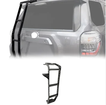 SIRU Hot Sales 4x4 Auto Accessories Parts Steel Back Door Ladder With Step For 4RUNNER 2010-2024 Car Ladder