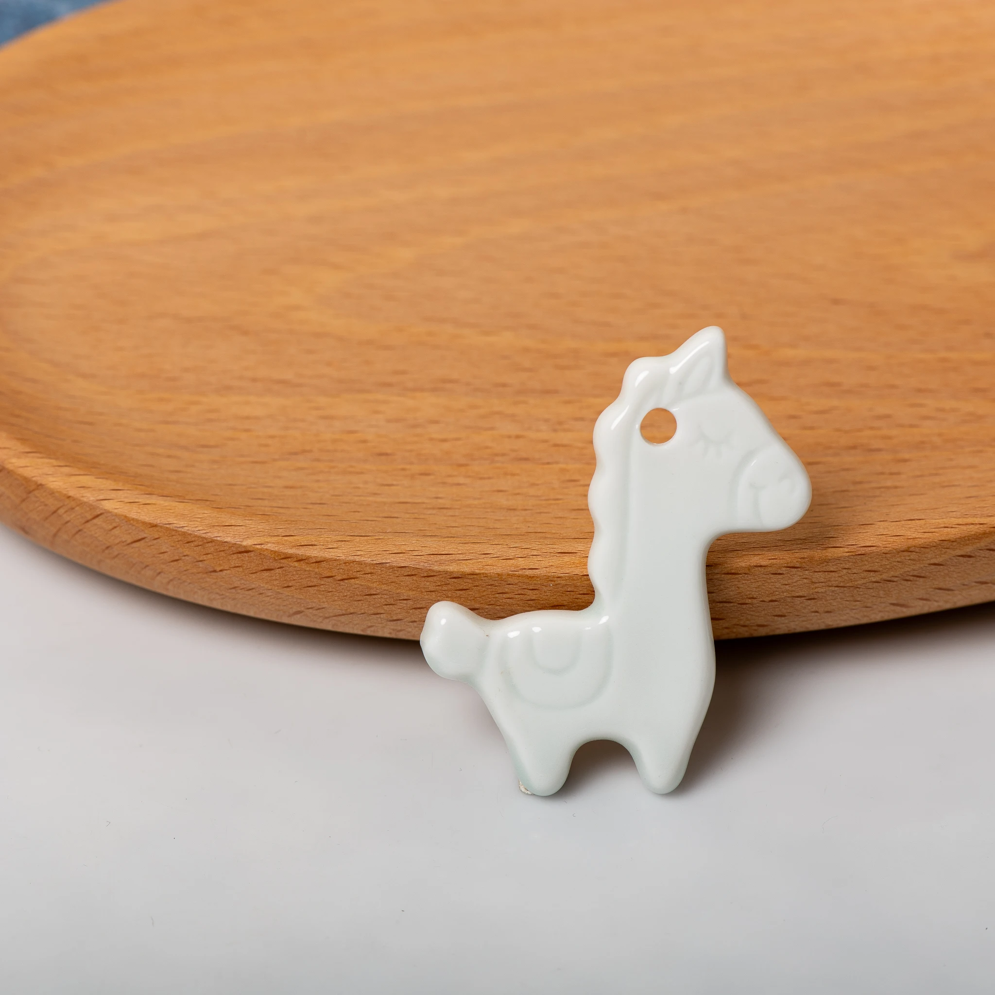1pcs Ceramic Cartoon Animal Figurines for DIY Crafts, Decorative Accessories in Various Designs