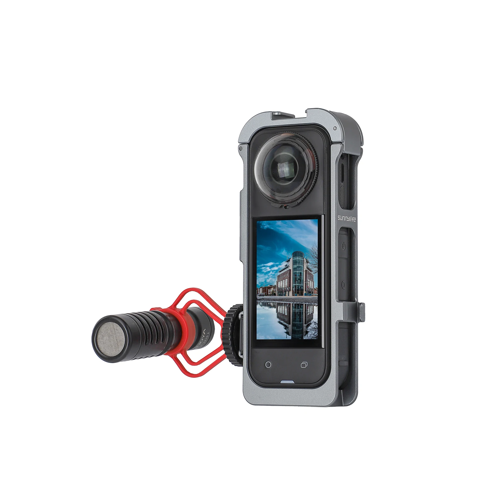 Metal Frame Aluminum Alloy Protective Case for Insta360 X5 Rig Housing Rabbit Cage Lens Cover Included