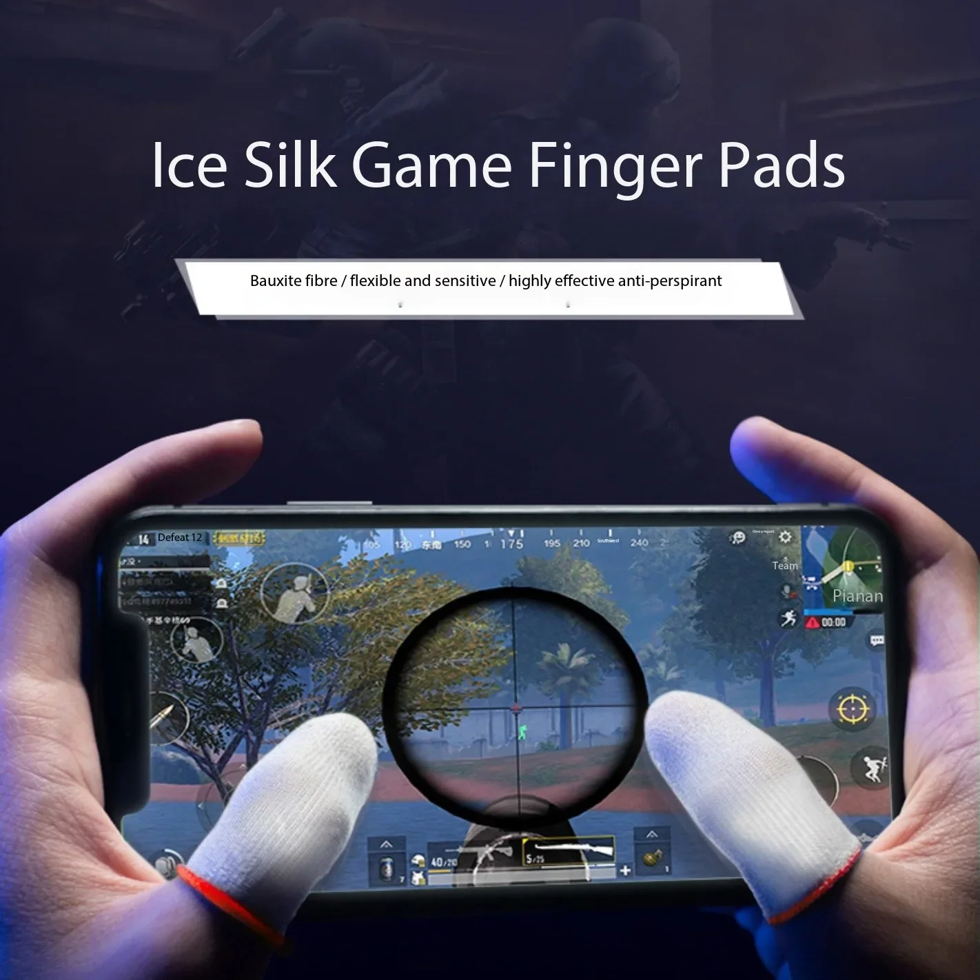 

Finger Cover Game Controller For PUBG Sweat Proof Non-Scratch Sensitive for Touch Screen Gaming Finger Thumb Sleeve Glov