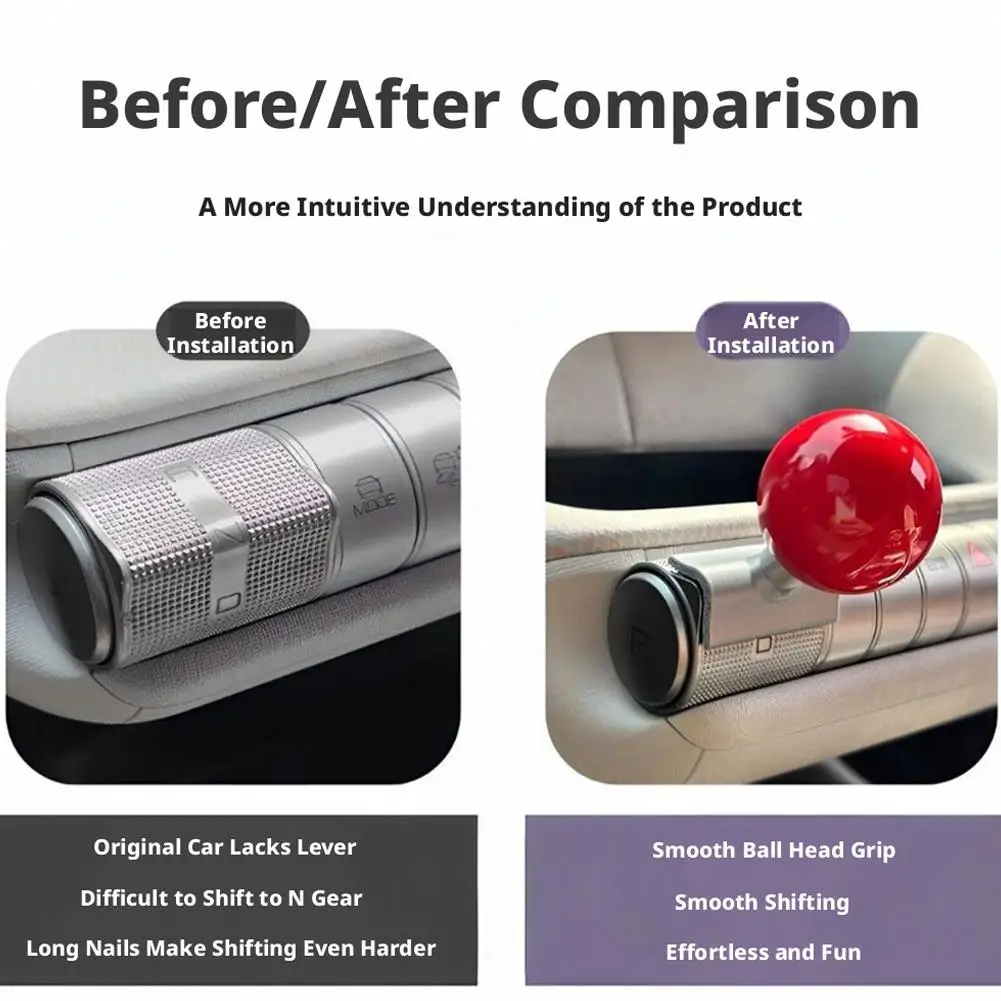 Für BYD Dolphin Seagull Dolphin Surf Schalthebel-Kugelkopf Modifikation Praktischer Schaltgriff Upgrade Autoteile Universal – Detail 13