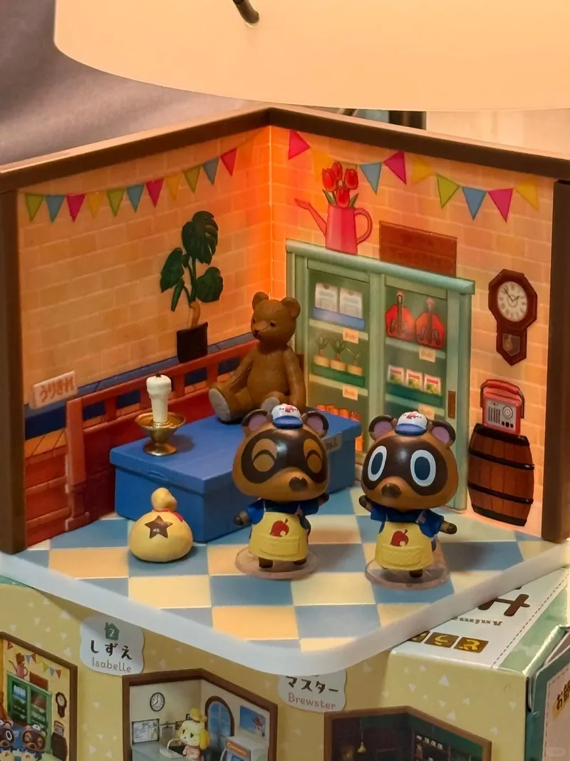 Re-ment Animal Crossing Happy Room Ornamento da tavolo Mini regalo di raccolta di figure in miniatura
