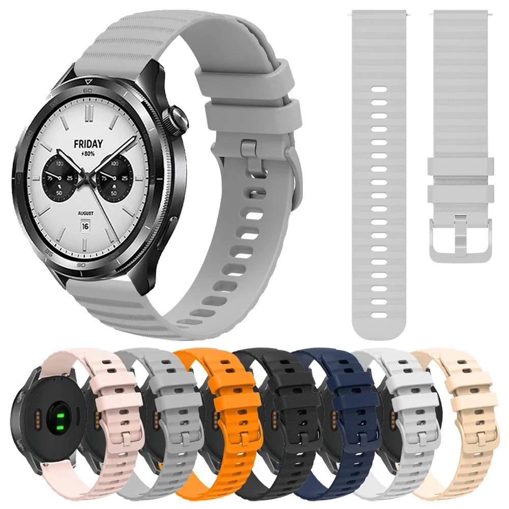 For Xiaomi Watch S4 S3 Color 2 S1 Active Pro S2 42mm 46mm Sport Strap Silicone Bracelet for Mi Watch2 Pro SmartWatch Band Correa