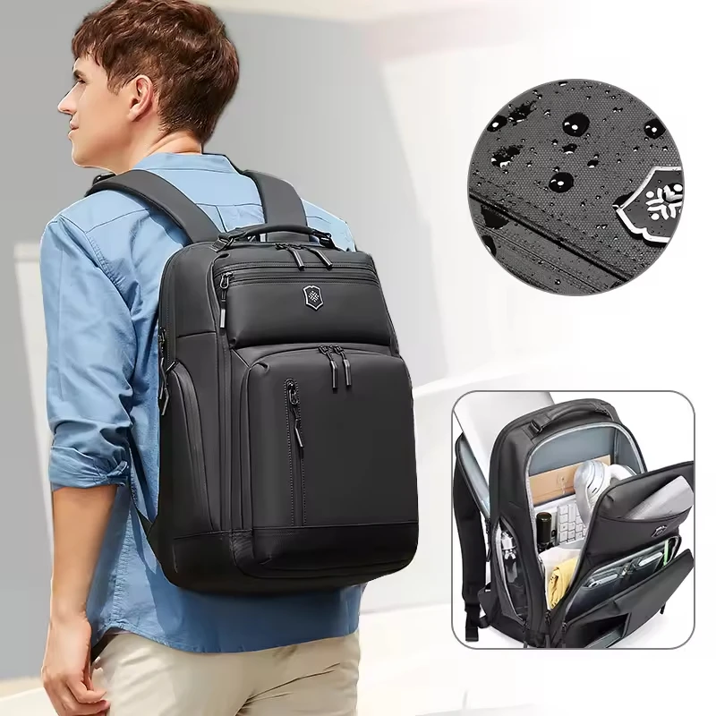 19 Inch Large Capacity Business Backpack for Man Waterproof Laptop pack Fashion Oxford Backpack Outdoor Travel Bag