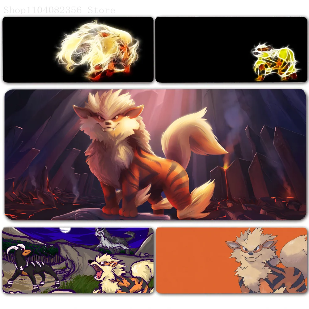 1pc Arcanine P-Pokemon-n Anime Mouse Pad Large Mouse Mat Pink Office Desk Mat Laptop Gaming Large Mousepad