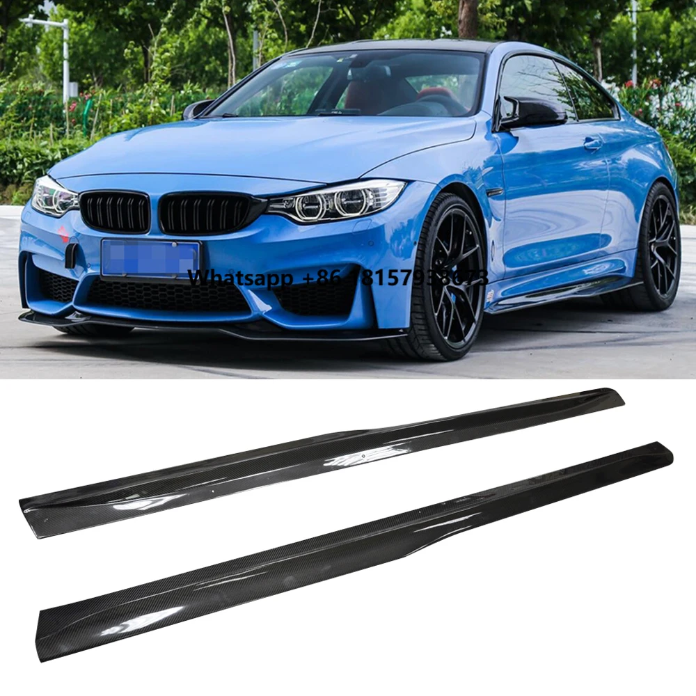 

OLOTDI M3 M4 PSM Style Carbon Fiber for F80 F82 F83 Body Kit Extension Lip Side Skirts Business Design Exterior Accessories