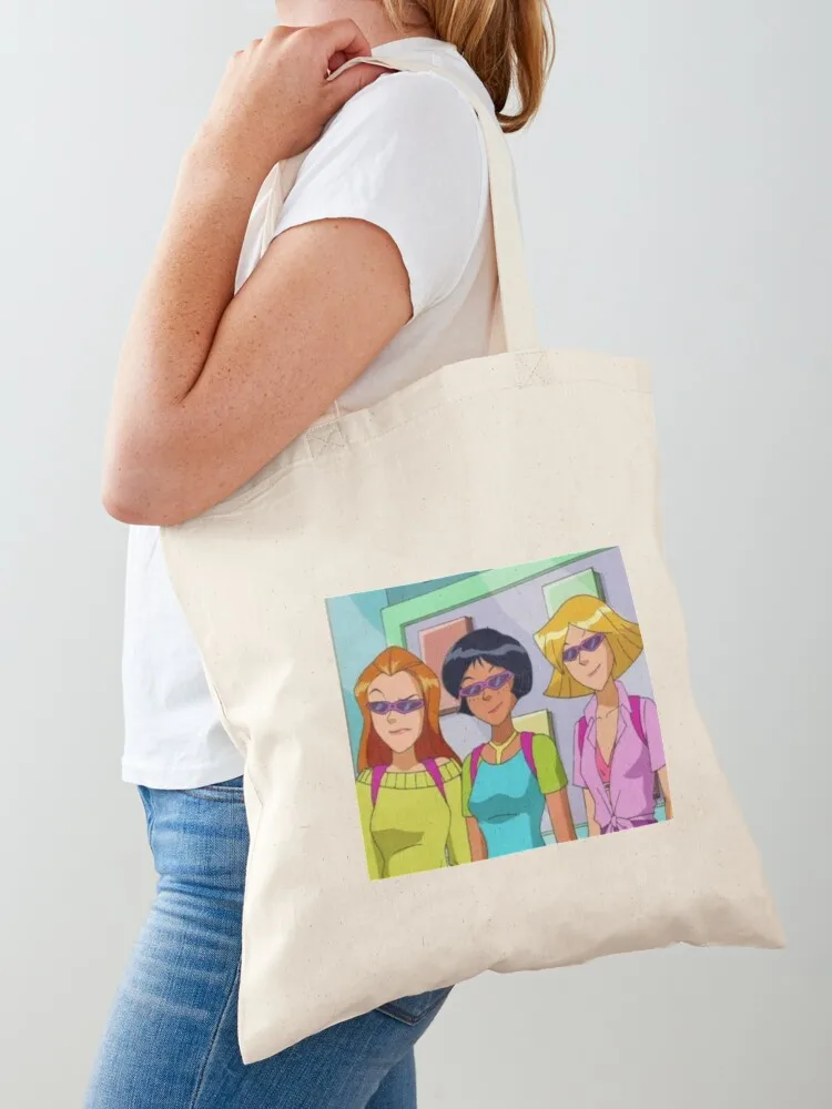 totally spies Tote Bag tote bags cloth bags supermarket folding Customizable shopping cart bags Canvas