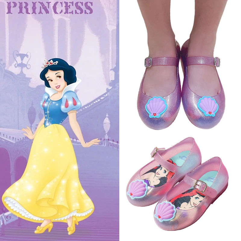 

Snow White Princess Shoes for Girls Korean Children Fairy Birthday Party Dress Up Kids Toddler Casual Waterproof Beach Sandals