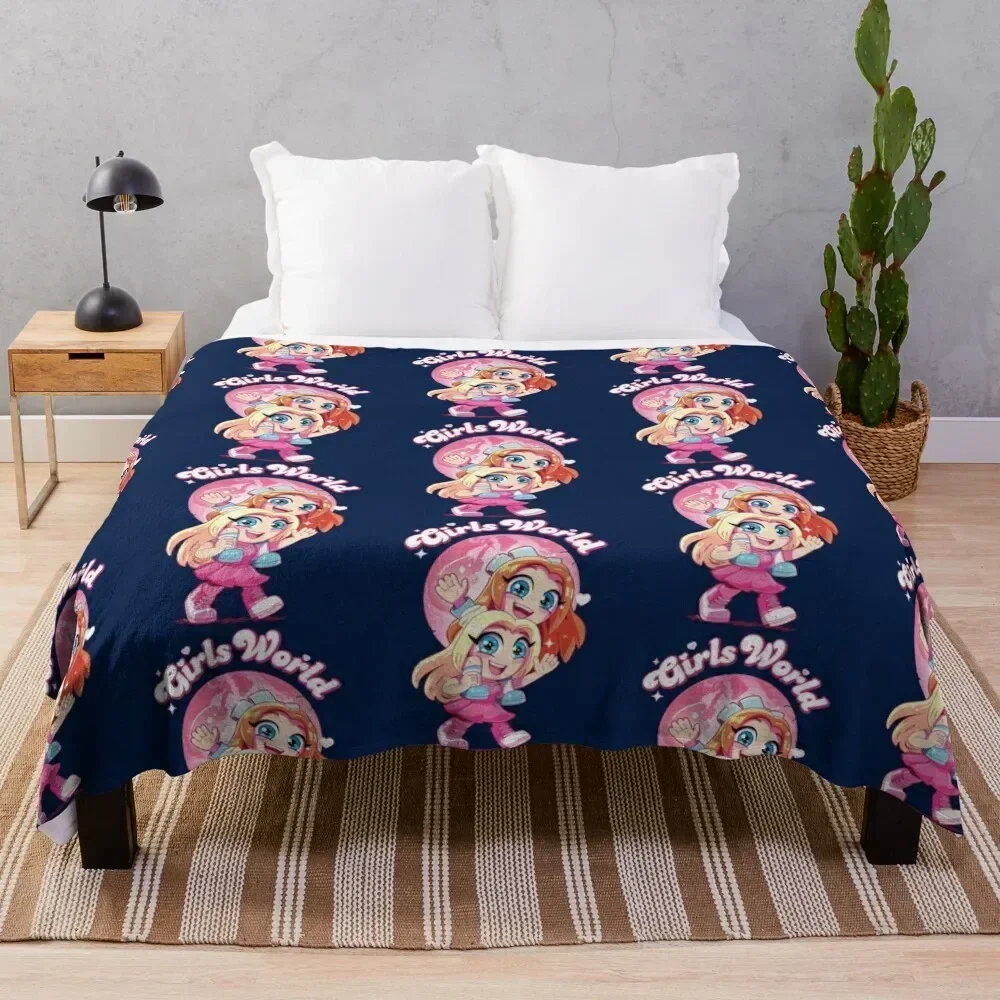 

Mackenzie Turner Girls World Throw Blanket Ultra Plush Cozy Blanket for Napping Sleeping