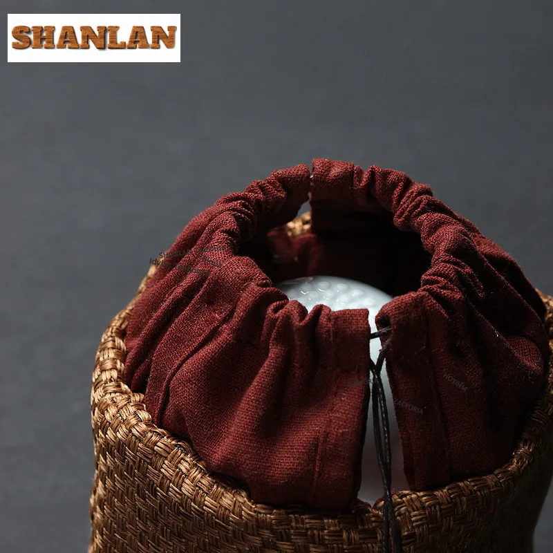 HOYIHM Restricted Entry Tea Cozies Vintage Teacup Pouch Tea Cozy For Teapot Portable Bag Travel Tea Set Bag Cafes Accessories