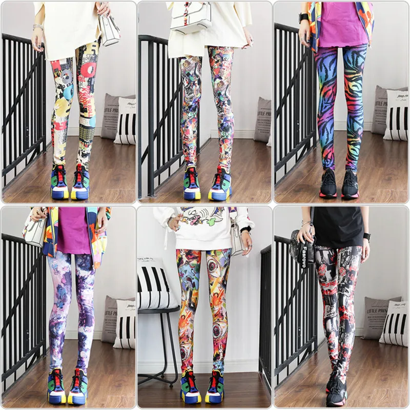 DOIAESKV Spring Autumn Fashion Leggings Sexy Casual Colorful Leg Warmer Fit Most Sizes Leggins Pants Trousers Women\'s Leggings