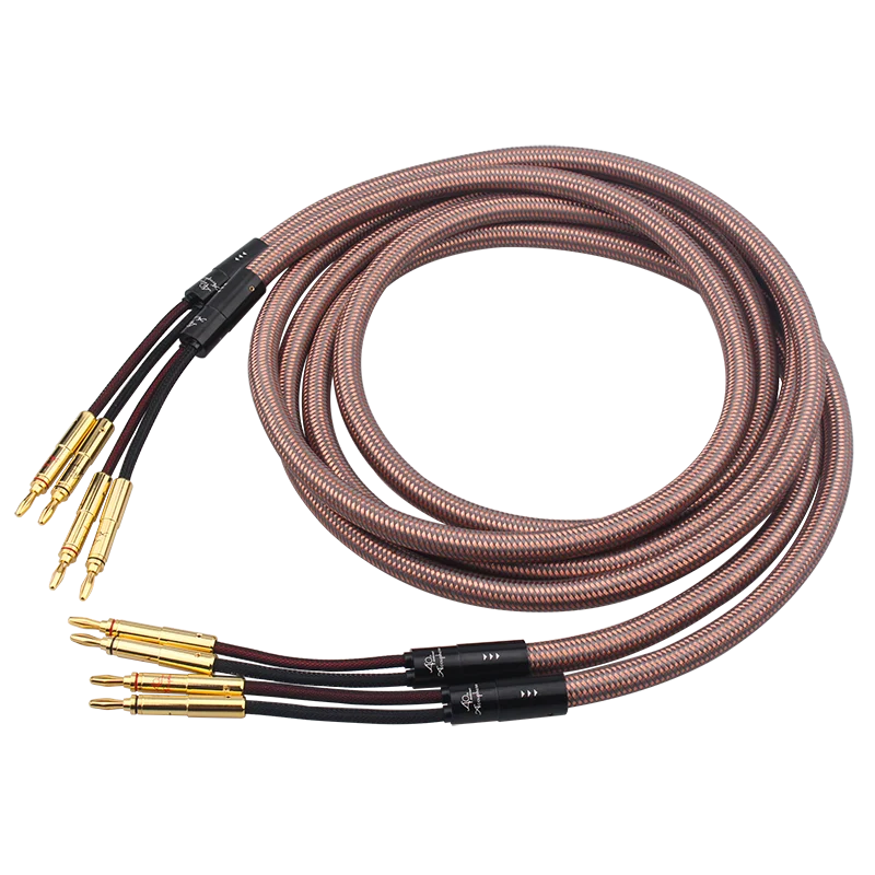 Accuphase 40th Anniversary Edition Pair HiFi Golden Voice Pure Copper Speaker Cable Fever Audio Connecting Cable