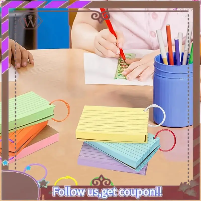 ABBG-Key Rings Binder Rings For Index Cards Notebook, Keychain Key Rings Binder Rings For Office School Home, Loose Leaf Binder