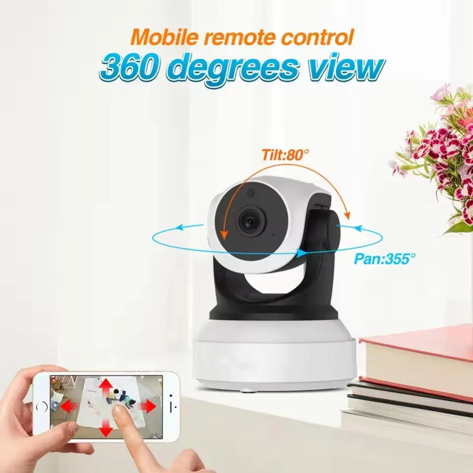 

3MP IP Camera Wifi Camera 1080P Indoor CCTV Surveillance Security Camera Auto Tracking 2500mAh Battery P2P iptv PTZ Baby Monitor