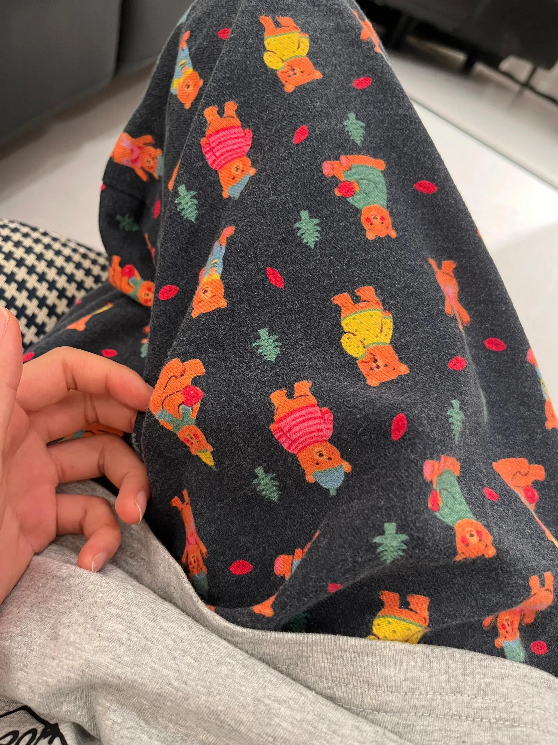 Plones de Dormir Cómodos de Cintura Alta con Estampado de Oso de Dibujos Animados para Mujer, Talla ande, Plones La...