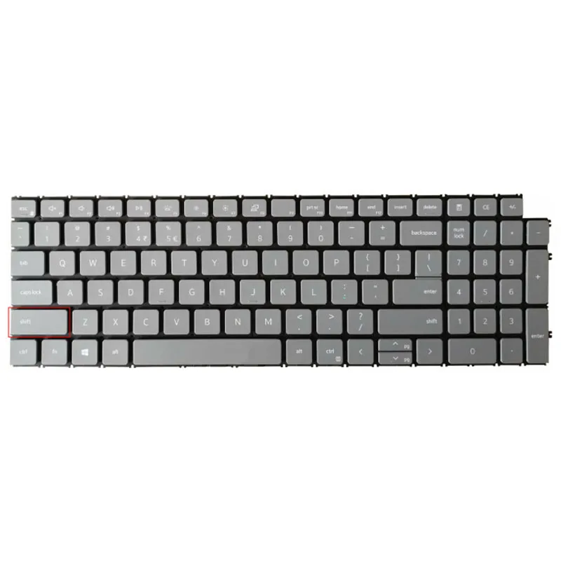 Dell 15.6 "インチ緯度3520 vostro 5510 5515 7510ラップトップ用の新しいusバックライトキーボード