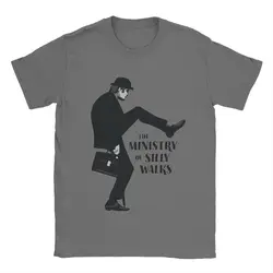 Fashion Monty Python The Ministry Of Silly Walks T-Shirt for Men 100% Cotton T Shirts Short Sleeve Tee Shirt New Arrival Clothes