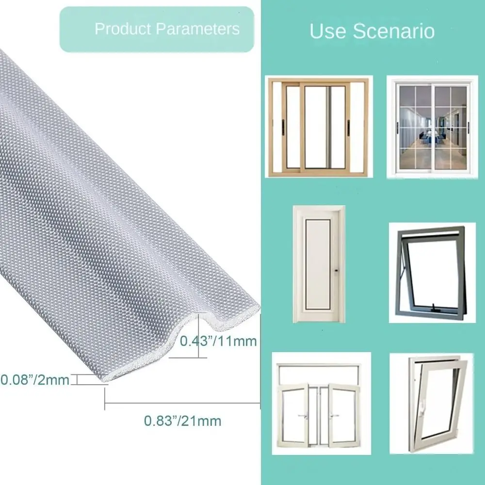 ノイズ低減ドア窓シールストリップ防音隙間充填材開き窓シールウェザーストリップ防風