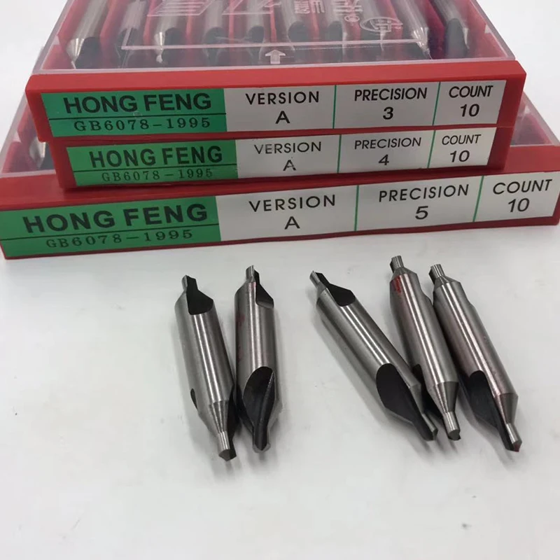 10개/묶음 초경질 A형 HSS 센터 드릴 1mm 2mm 3mm 4mm 5mm 포지셔닝 비트 완전 연마 센터 드릴 비트 2 3 4