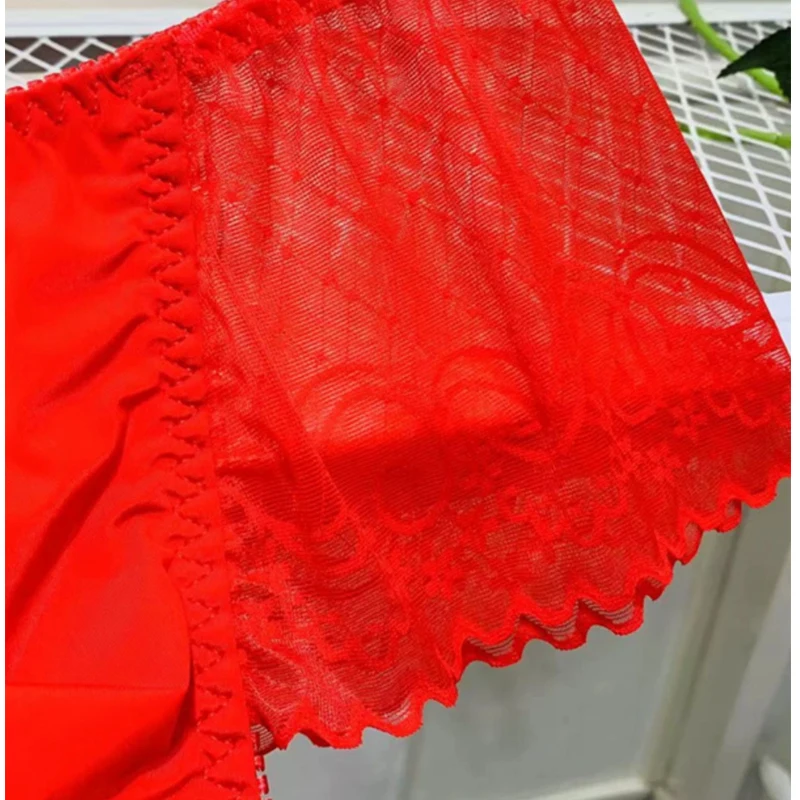 اليابانية الجديدة الرجال الأحمر مثير الدانتيل ثونغ سيسي لينة مريحة T-الظهر ملخصات المثيرة سلسلة الملابس الداخلية الرجال الملابس الداخلية