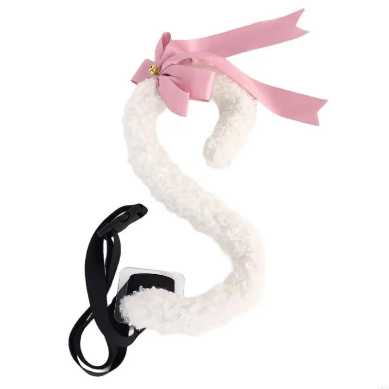 Y88a Halloween schattige katten vossen oren haarclip en staart anime cosplay feestkostuums