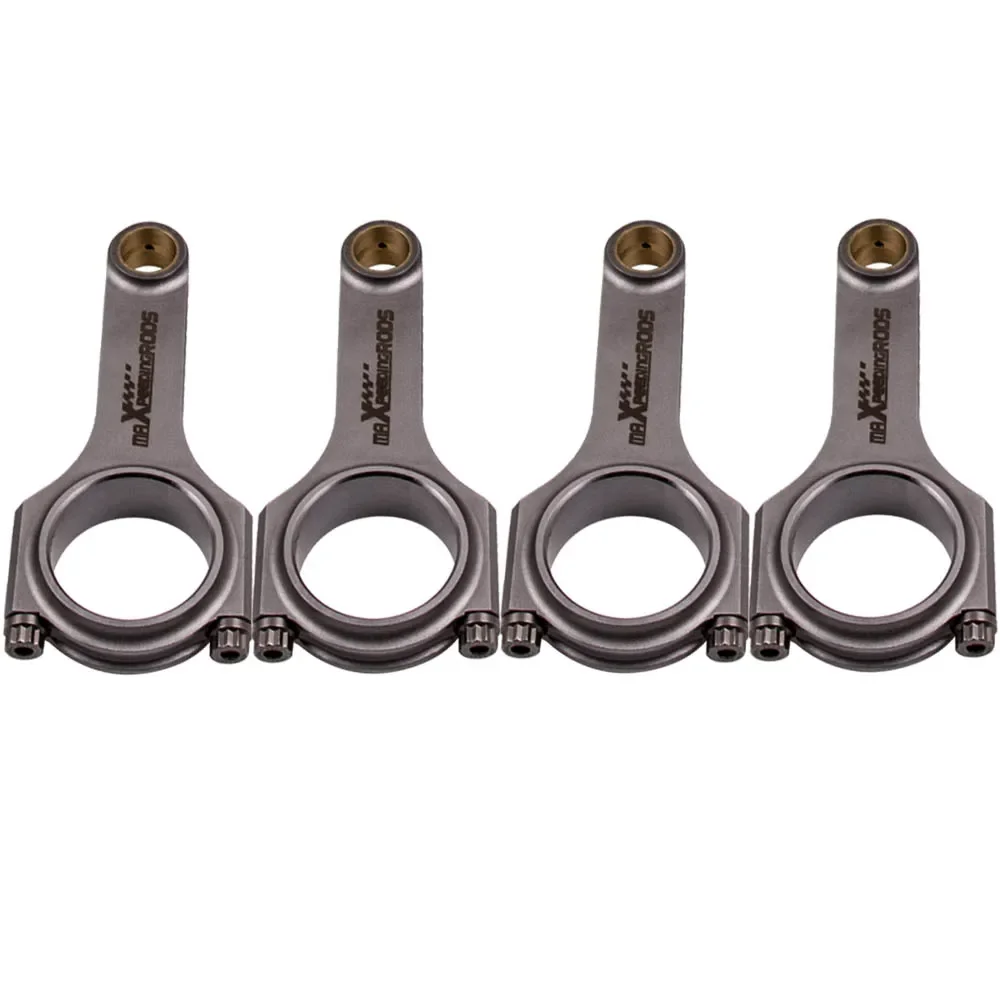 MaXpeedingrods Steel H-Beam Connecting Rods For Mitsubishi 4G93 133.5mm 19mm Pin ARP2000 Bolts