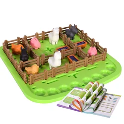 Children's Puzzle Early Education Parent-child Interaction Smart Farm Desktop Game Thinking Logic Training Animal Farm Toys