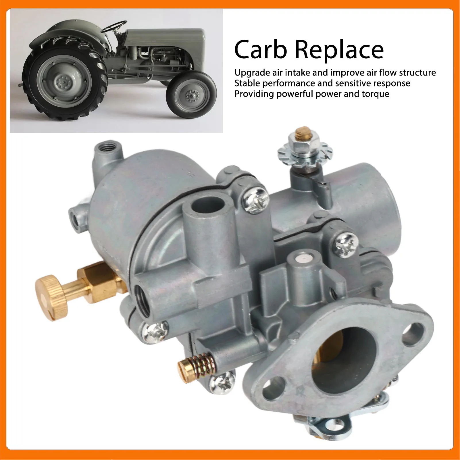 

200361 Wear Resistant Washable Carburetor Replacement, Kit Smooth Airflow Rust Proof Powerful for Tractor Carburetor Kit