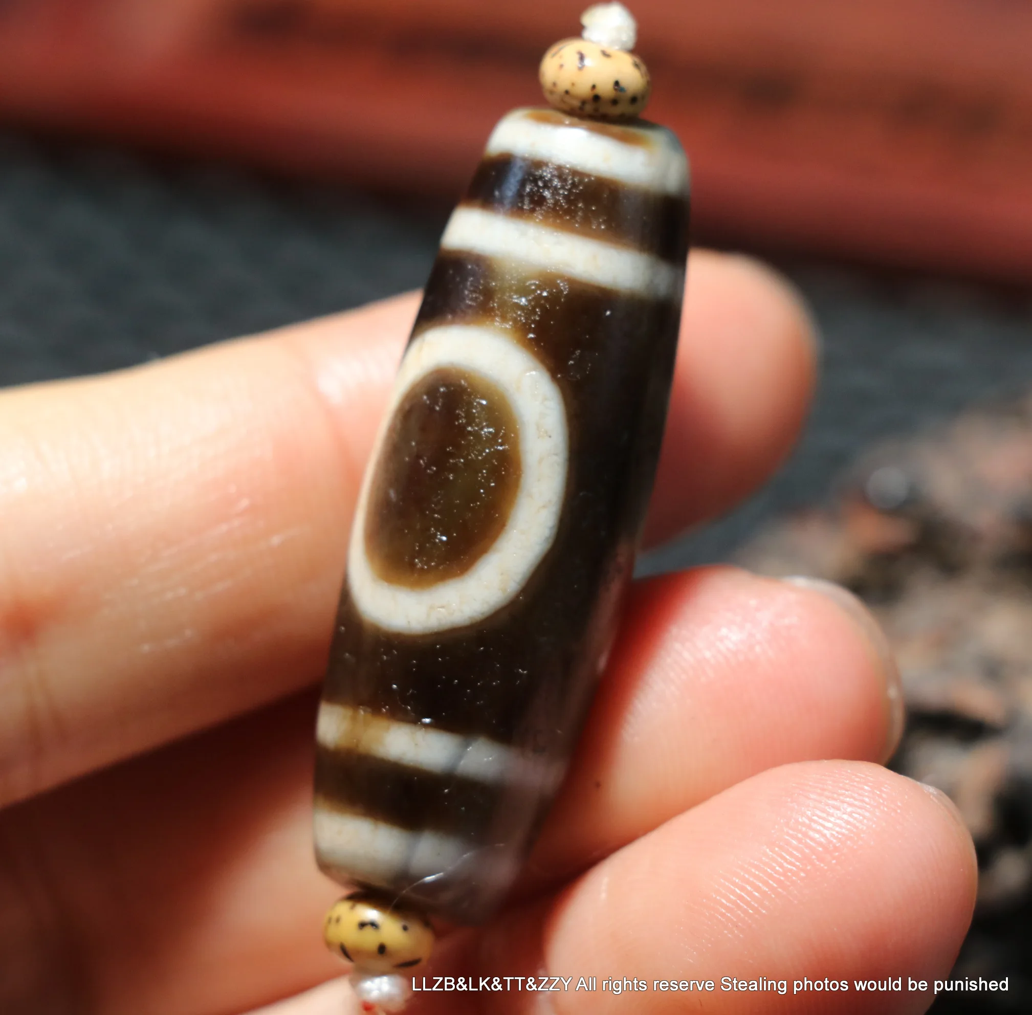 

3A+ Magic Power Tibetan old Agate Heaven&Earth Symbol Big dZi Bead Amulet Pendant Talisman Timestown UPD24j24xv