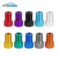 2pcs Alloy Presta Tire Valve Adapter Road Bike MTB Adaptor French Air Valve Convert to US Valve Pump Tool Accessory