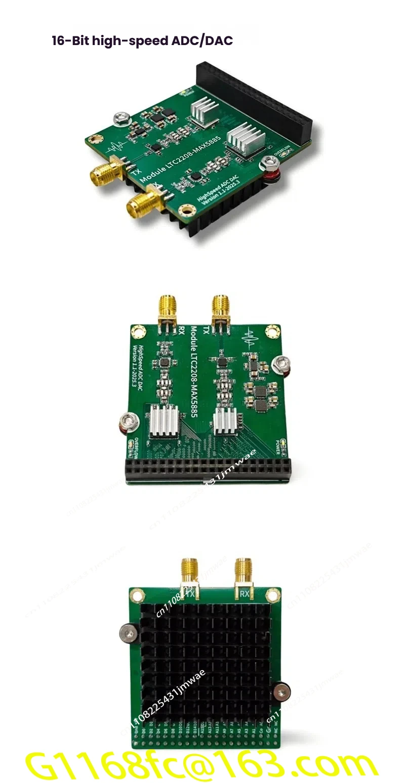 High Speed ADC Module,High-speed DAC Module,Arbitrary Waveform Generation/Acquisition, LTC2208,MAX5885