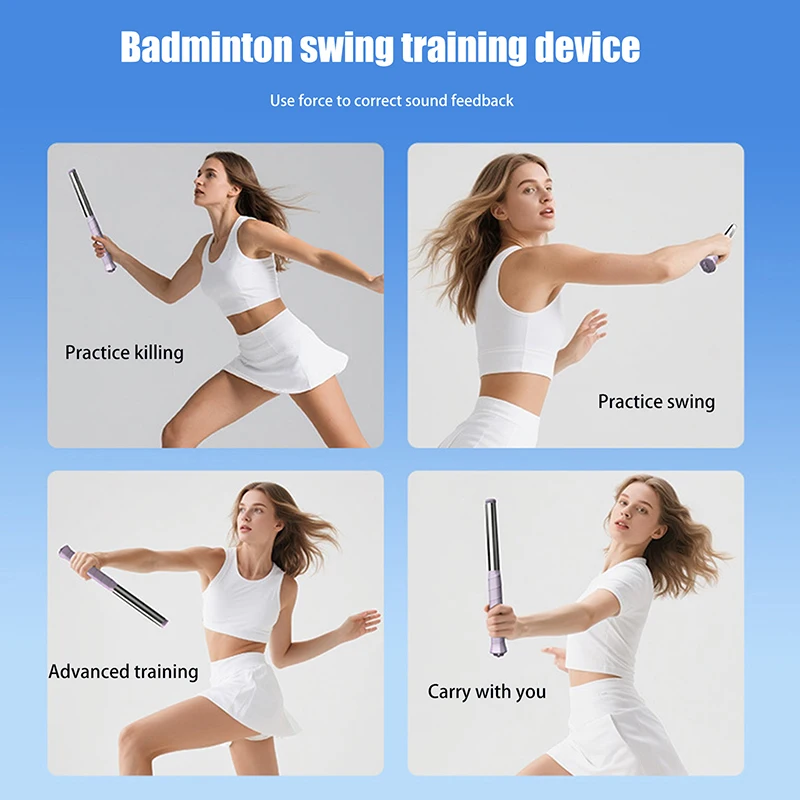1PC Badminton Swing Correction Aid; Solo Practice Tool for High Ball and Backhand Whip