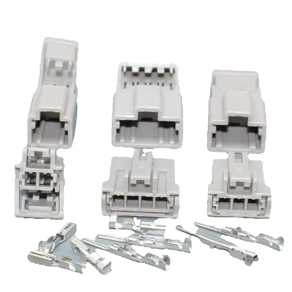 shhworldsea 2 ,3,4Pin 6098-0240 6098-0239 Male Female Car Auto Connector for Nissan Honda Trunk Lock Plug
