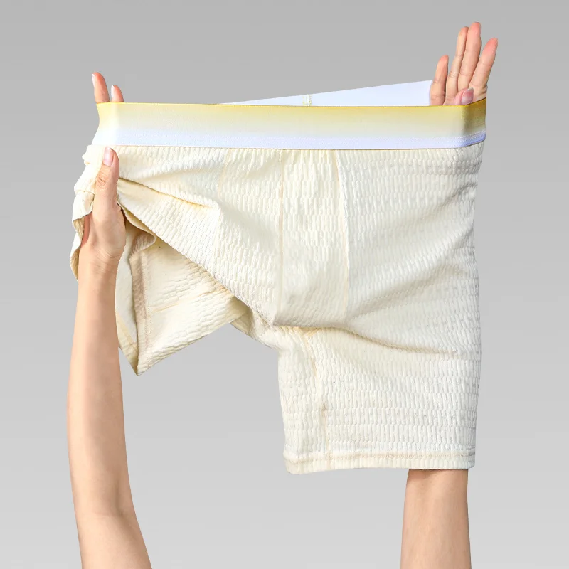 

Мужское нижнее белье из чистого хлопка, антифрикционные, антибактериальные, плоские, тонкие, удлиненные и увеличенные, удобные спортивные шорты