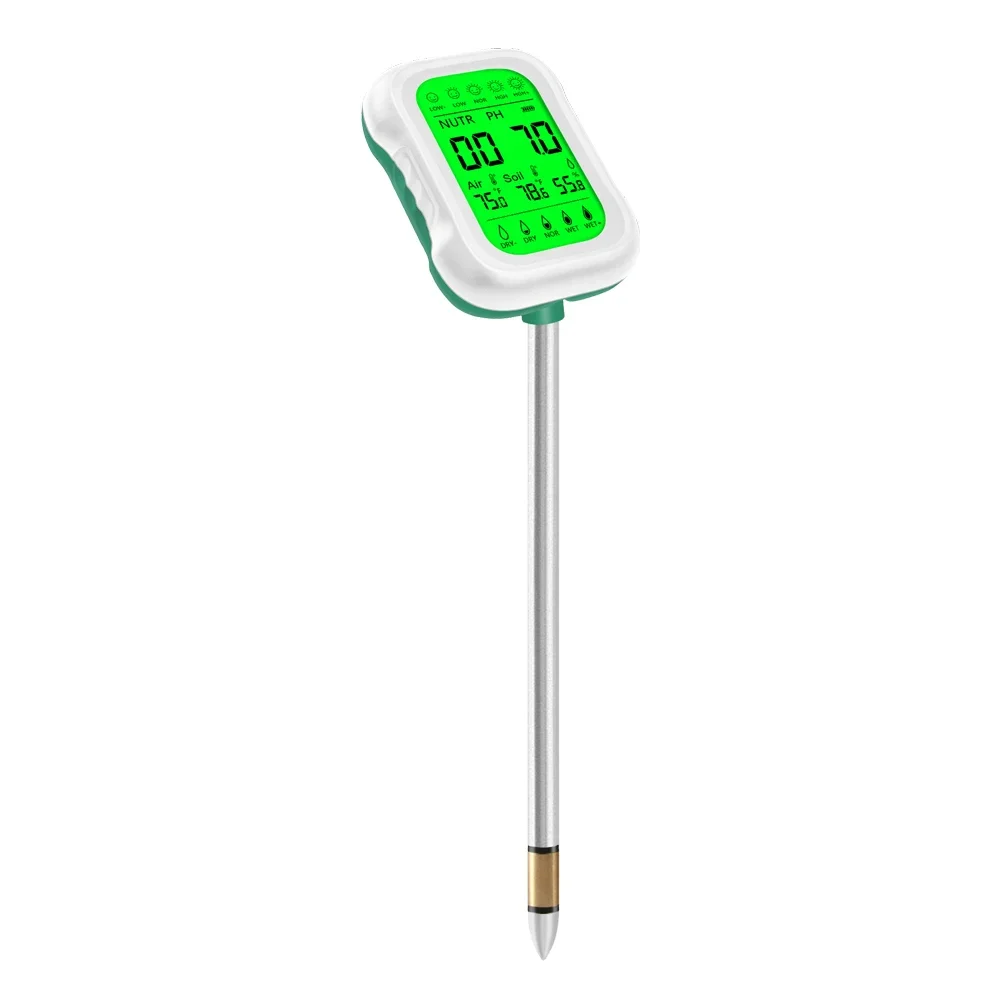 

7 In 1 Soil Testing Device Ambient Temperature Tester As Shown Garden Tool Large LCD Display Reliable Gardening Tool