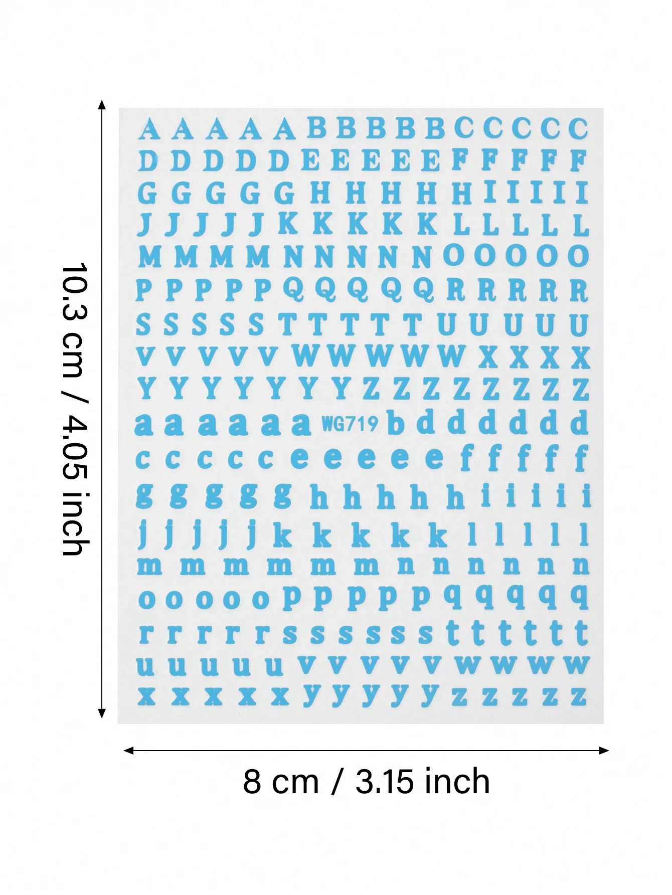 1PC Multicolor Letter Pattern Nail Art Sticker，Letter Decal Nail Decoration，Suitable For Nail Salon, Self-Adhesive Art Stickers