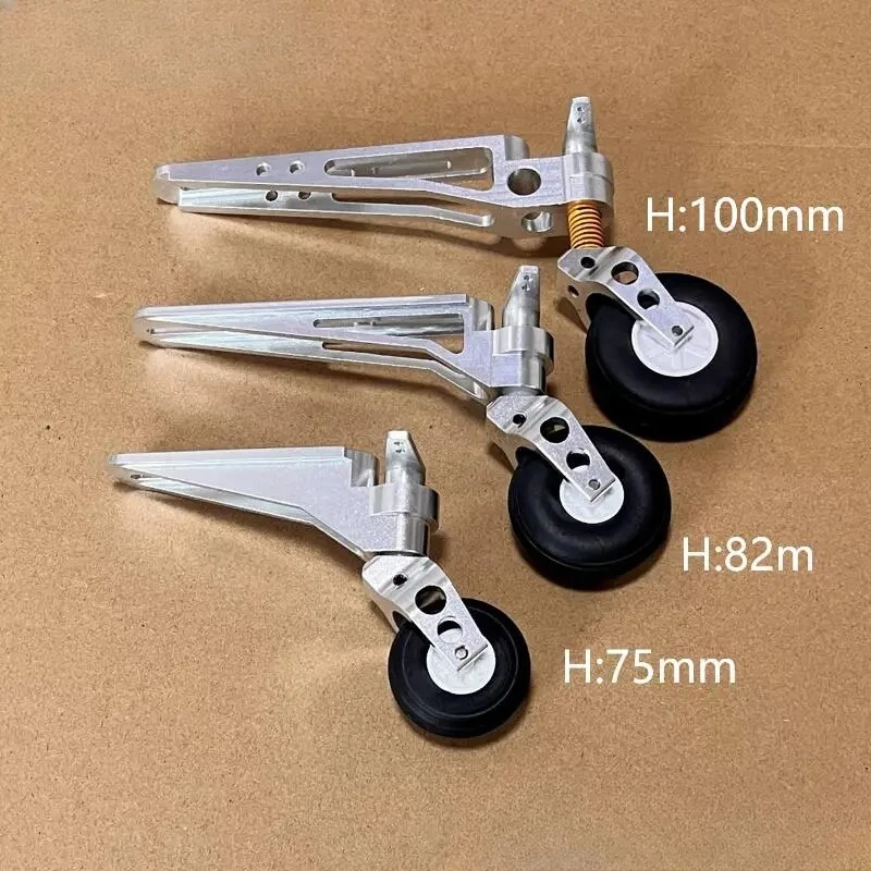 75mm 82mm 100mm Aluminum Alloy Tail Landing Gear For 5-20 kg Gas Aircraft Jet RC Plane RC Airplane DIY Big Model Spare Parts