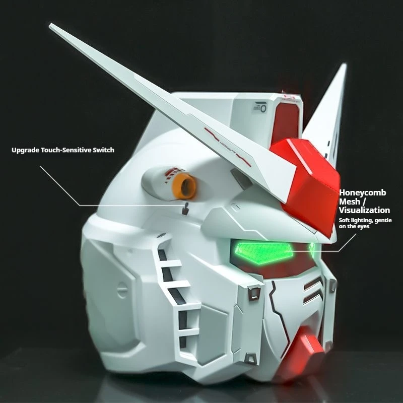 Vol.1 Rx-78-02 Helmet Cyber Punk 1:1 Mask Mech Robot Helmet With Light Touch Control Fash Cosplay Costume Kid Halloween Toy Gift