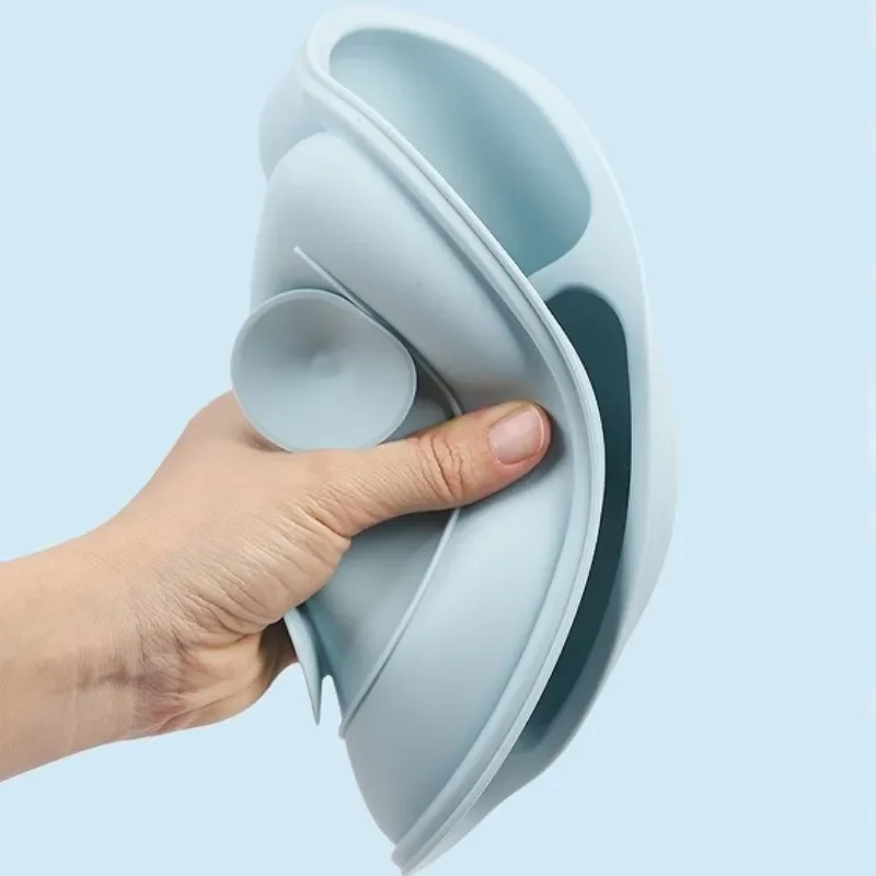 Madre bambini 8 pezzi Set di alimentazione in Silicone per bambini bavaglini ventosa piatto per la cena ciotola antiscivolo cucchiaio tazza