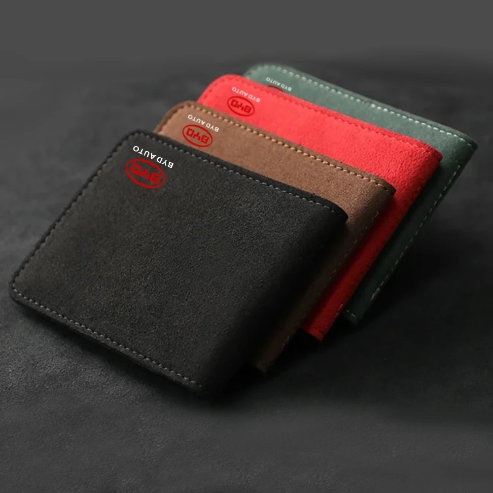 Suede License Card Holder for BYD Cars (Seal/Seagull/Song+)