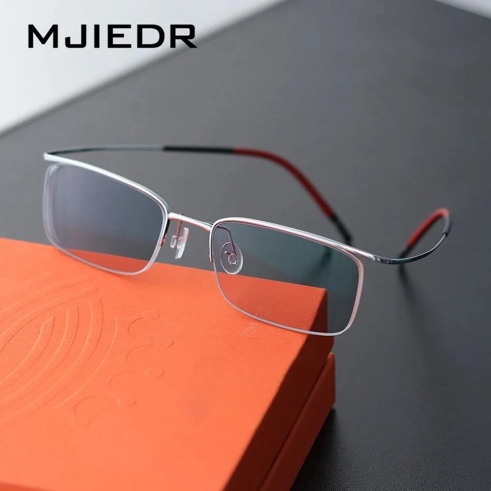 High Quality Pure Titanium Reading Glasses Men Magnifying Presbyopic Eyeglasses Titanium Frames Anti Blue Light Rimless Glasses