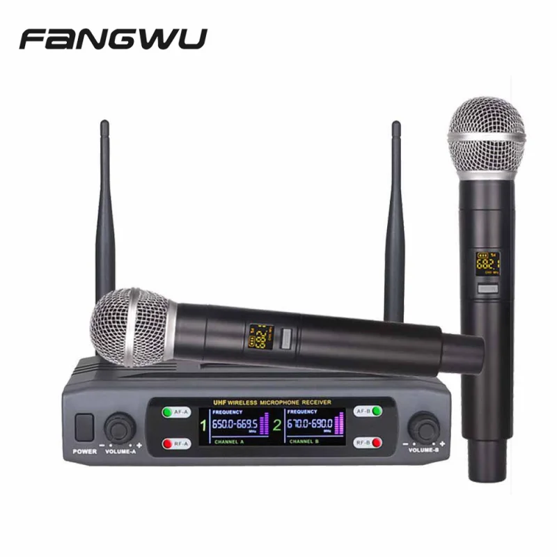 

Professional Classroom Teaching 2 UHF Handheld Wireless Mic