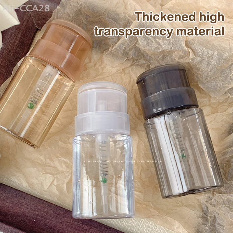 네일 리필 용 병 빈 프레스 펌프 디스펜서 네일 아트 폴리쉬 리무버 클리너 메이크업 병 매니큐어 도구