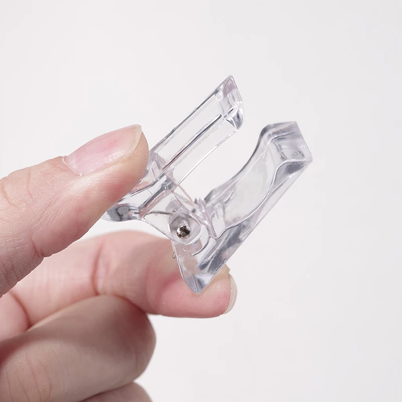 4/8/10Pcs Klar Nagel Clips Kristall Form Halter Verlängerung Formen Gel Styling Nagel Tipps Clip Nail art Salon Liefert Maniküre Werkzeuge