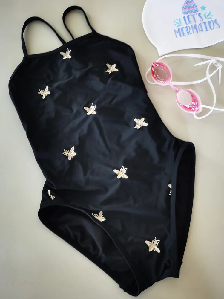 Traje de Baño Sexy con Espalda Descubierta para Surf 2025, Bordado Intenso, Secado Rápido, Traje de Baño de Una Pieza para Mu...