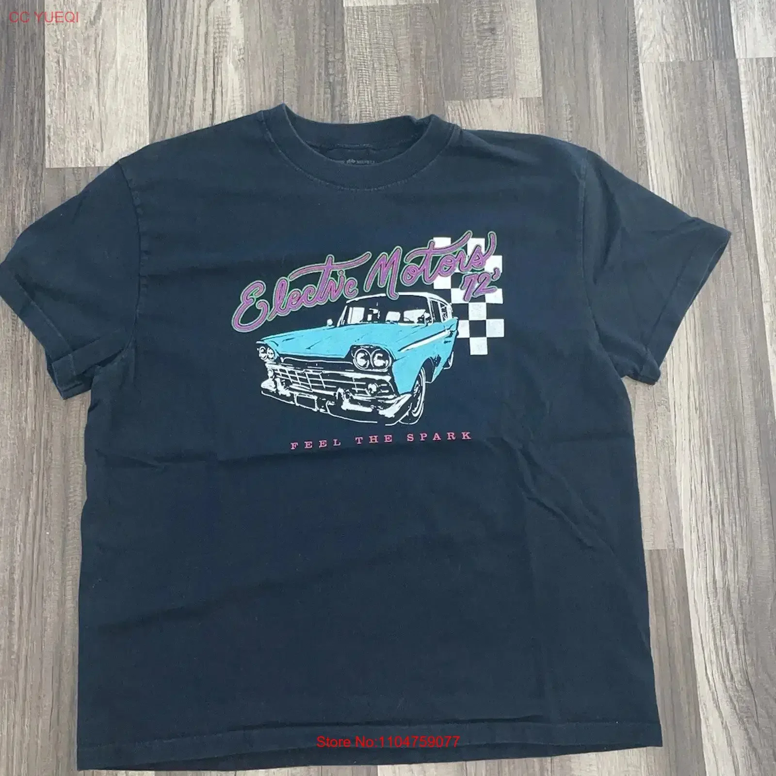 Brandy Melville T Shirt Black Small vintage Washed Casual designer clothes Breathable homme streetwear Stretched Comfortable